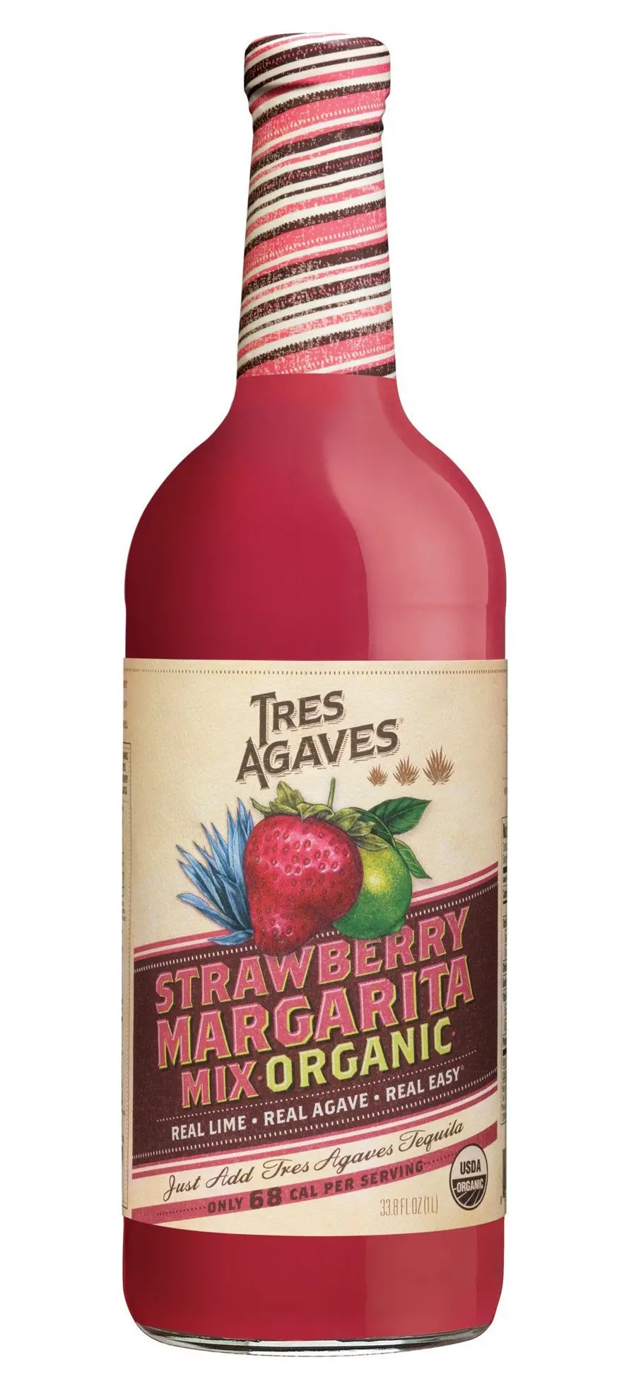 Tres Agaves Strawberry Margarita Mix 1L 1