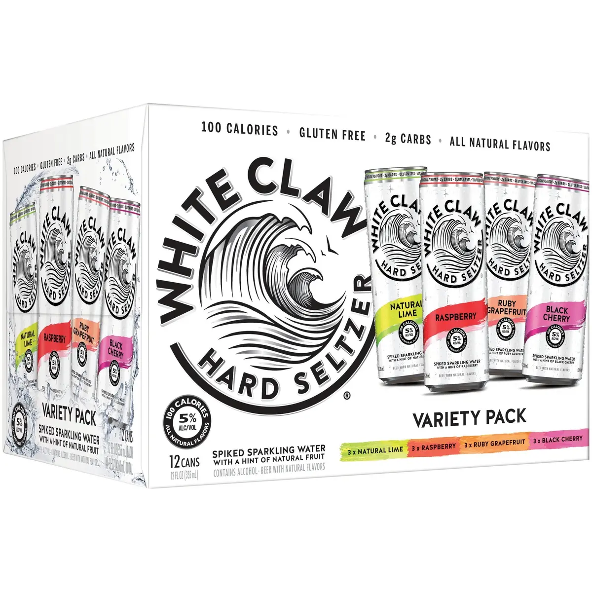 White Claw Variety Pack Flavor Collection #1 12Pk Cans 1