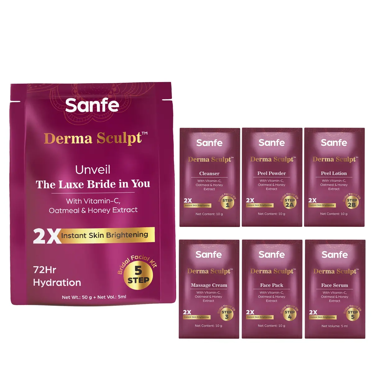 Derma Sculpt 5 Step Bridal Facial Kit 1