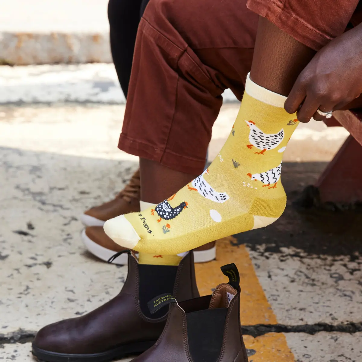 Women's Mother Clucker Crew Lightweight Lifestyle Socks 3