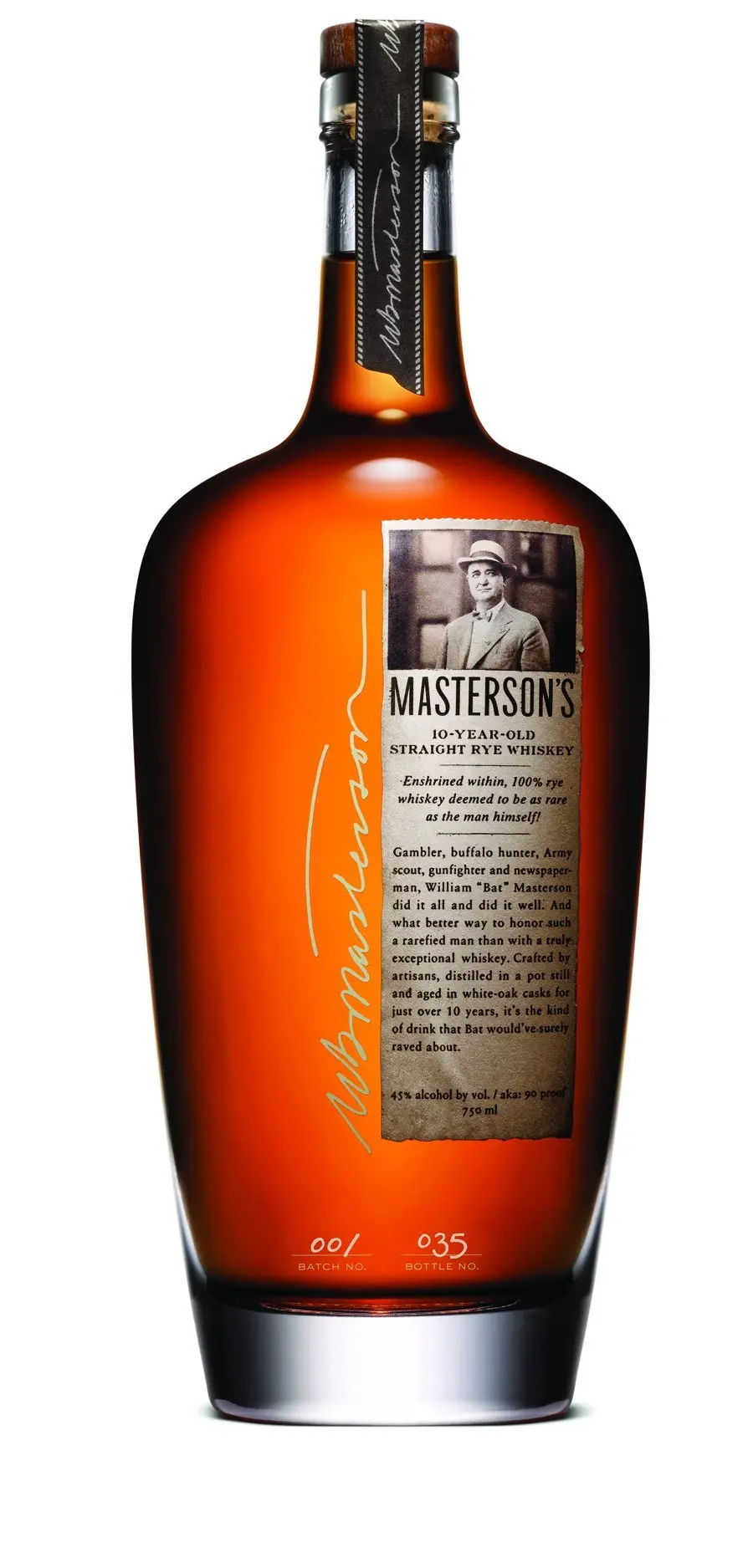 Masterson's Straight Rye Whisky 10 Year Old 750Ml 1
