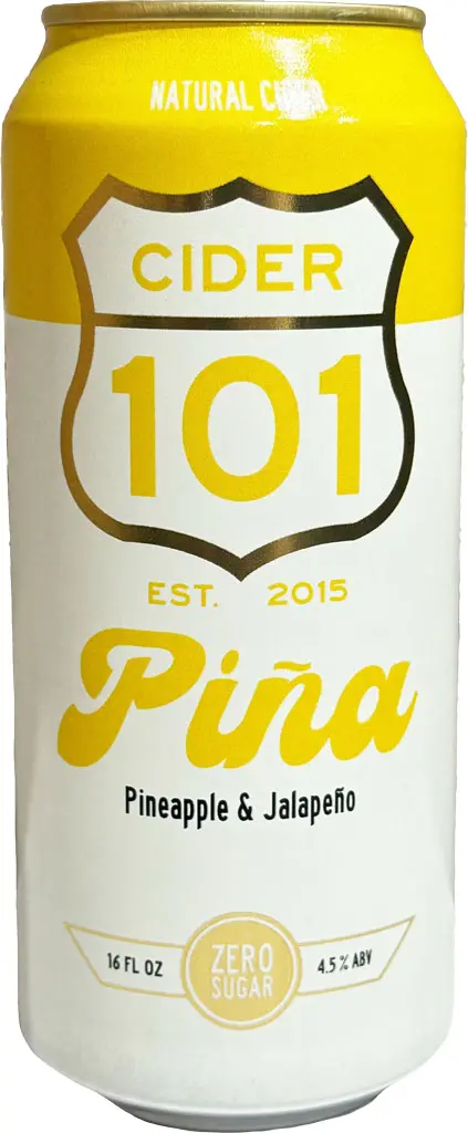 101 Cider Pina Pineapple & Jalapeno Cider 16Oz Can 1