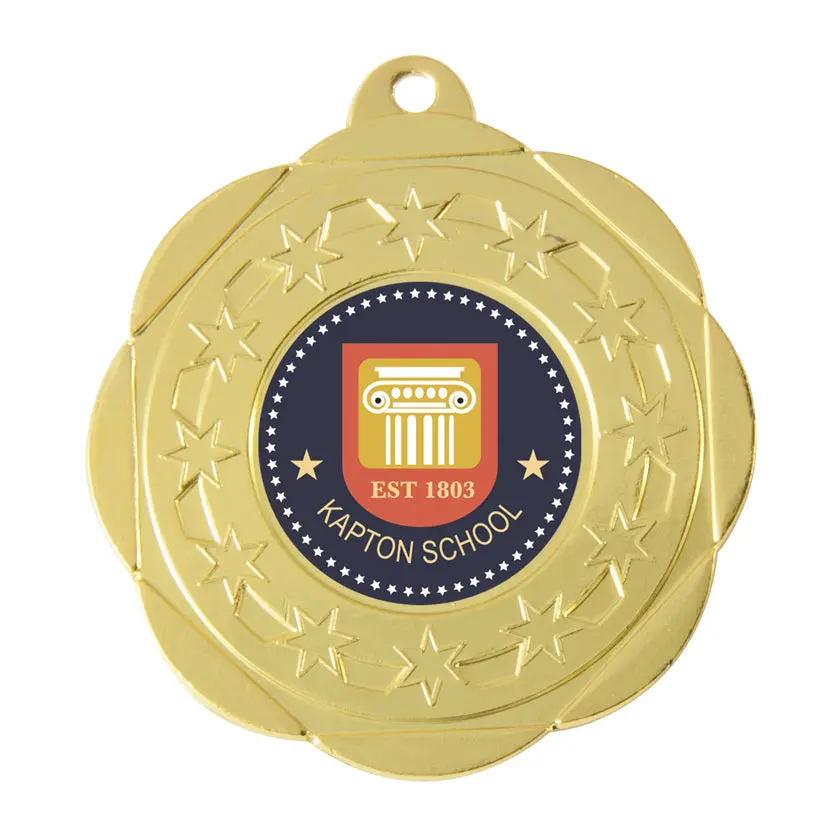 Budget Medal - Scalloped Star Design 1