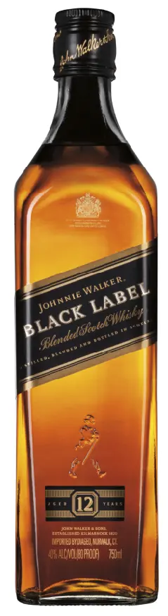 Johnnie Walker Black Label Blended Scotch Whisky 1L 1