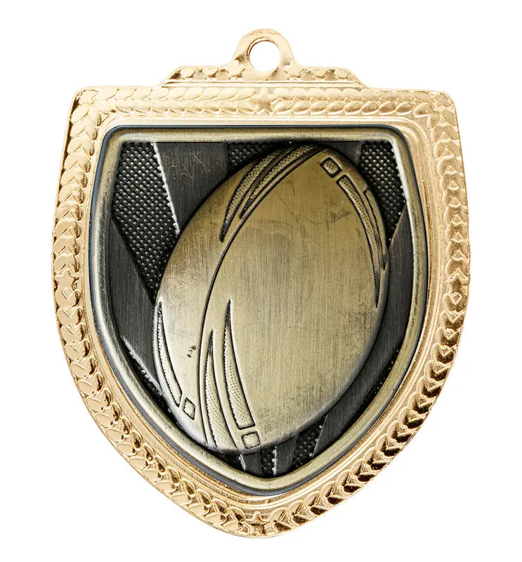 Shield Medals - Rugby Ball 1
