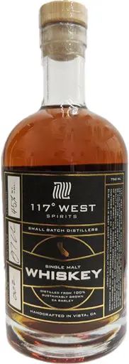 117 West Spirits Single Malt Whiskey 750Ml 1