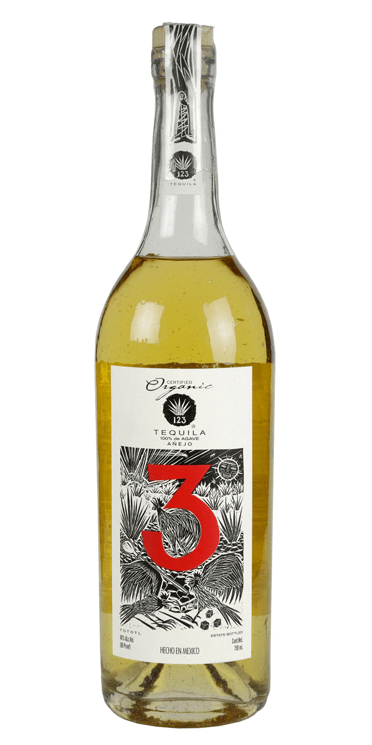 123 Organic Tequila Anejo Tres 750Ml 1