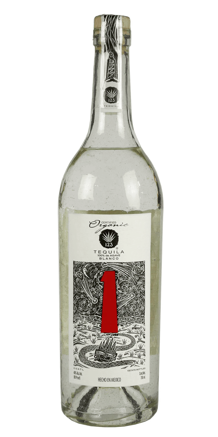 123 Organic Tequila Blanco Uno 750Ml 1
