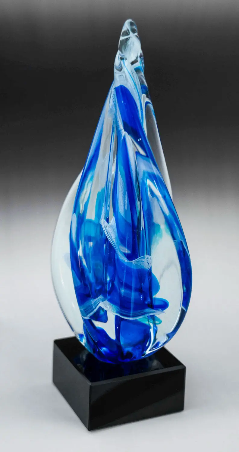Art Glass Sculpture - Aquarius 1