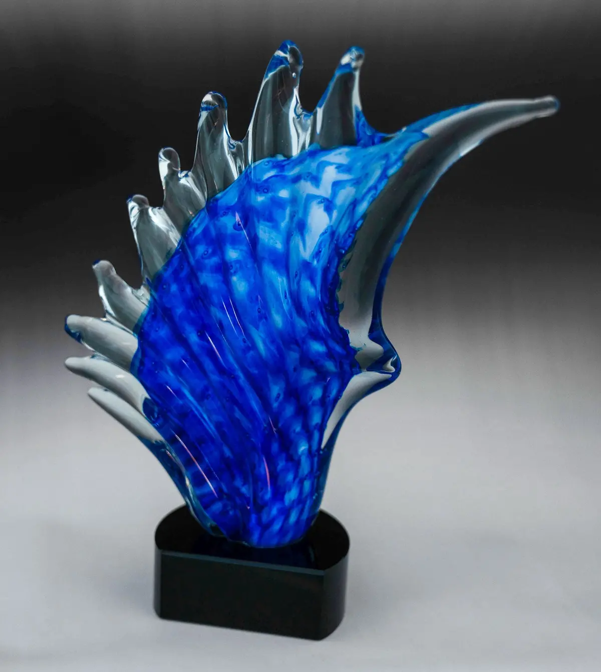 Art Glass Sculpture - Pisces 1