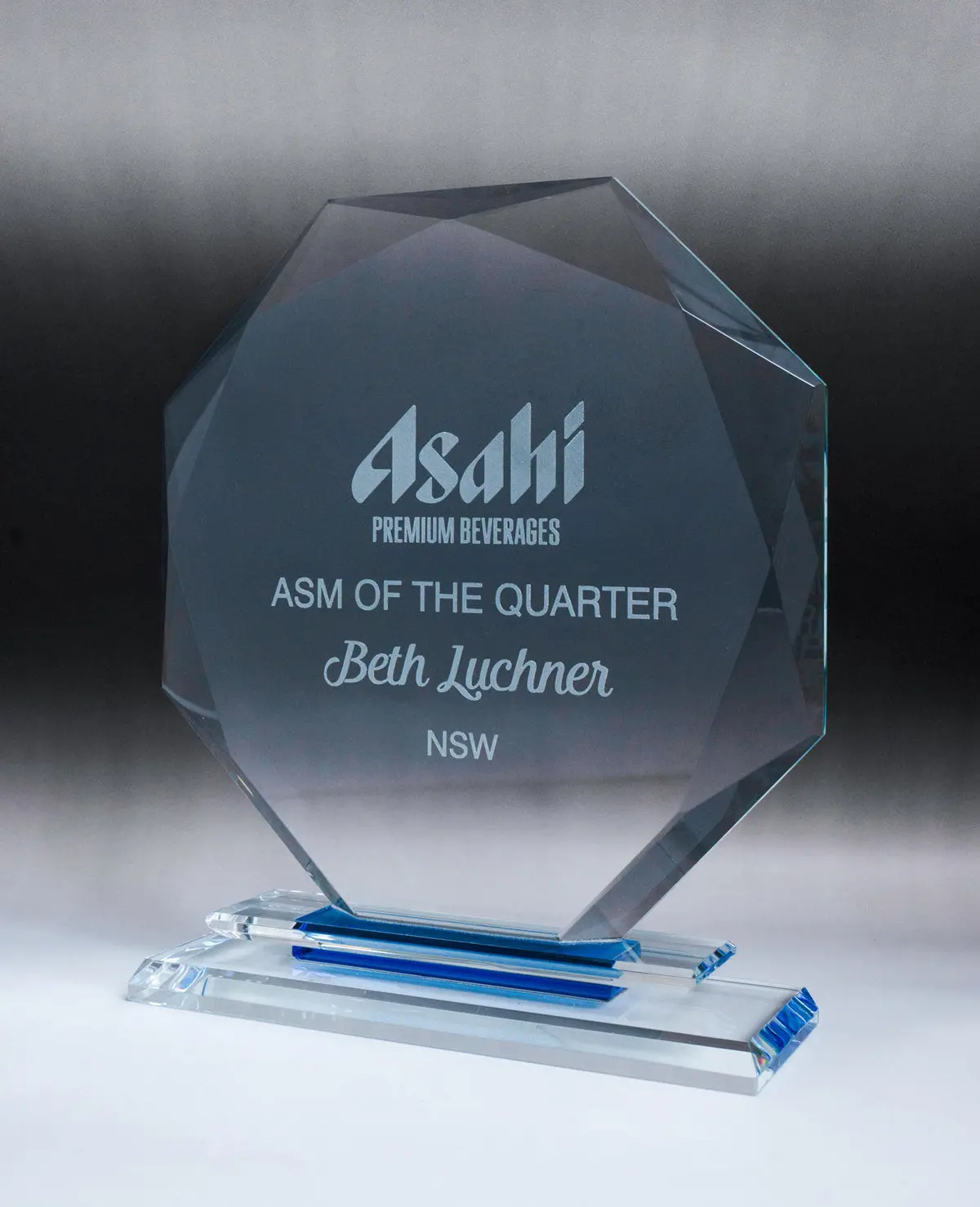 Aquamarine Glass - Octagon 1
