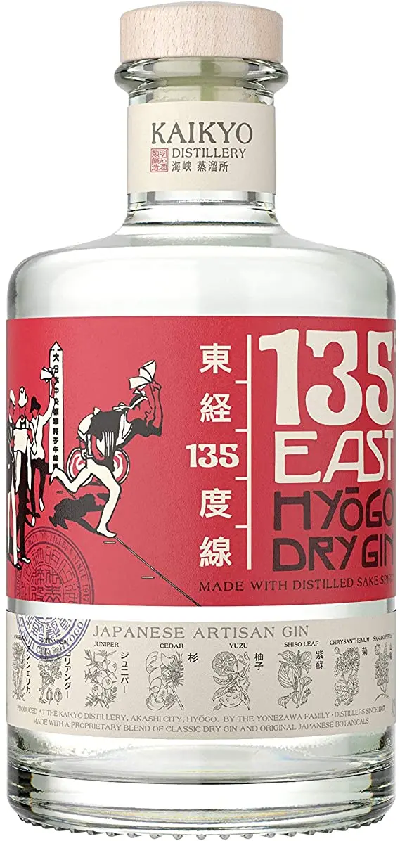 135 East Hyogo Dry Gin 750Ml 1