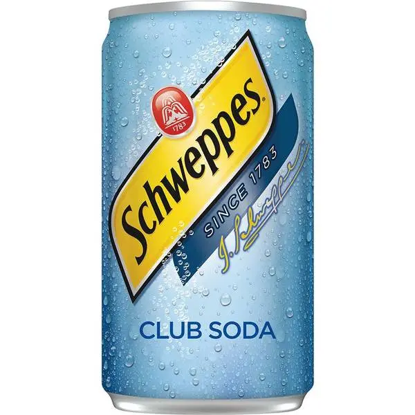 Schweppes Club Soda 7.5Oz Cans 6Pk 1