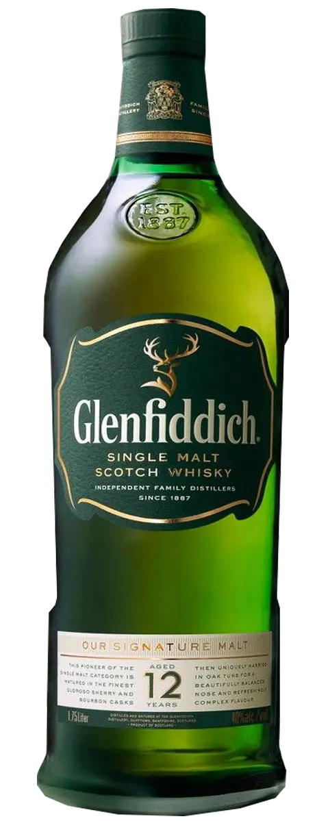 Glenfiddich 12 Year Old Single Malt Whisky 1.75L 1