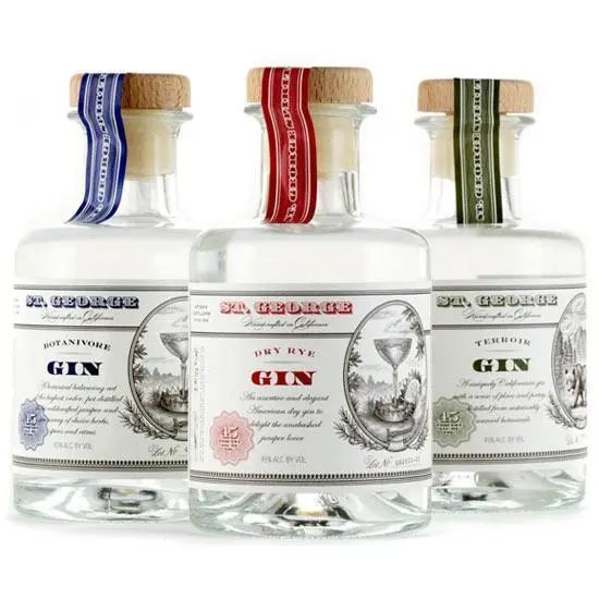 St. George Dry Rye/Terroir/Botanivore Gin 3/200Ml Pk 1
