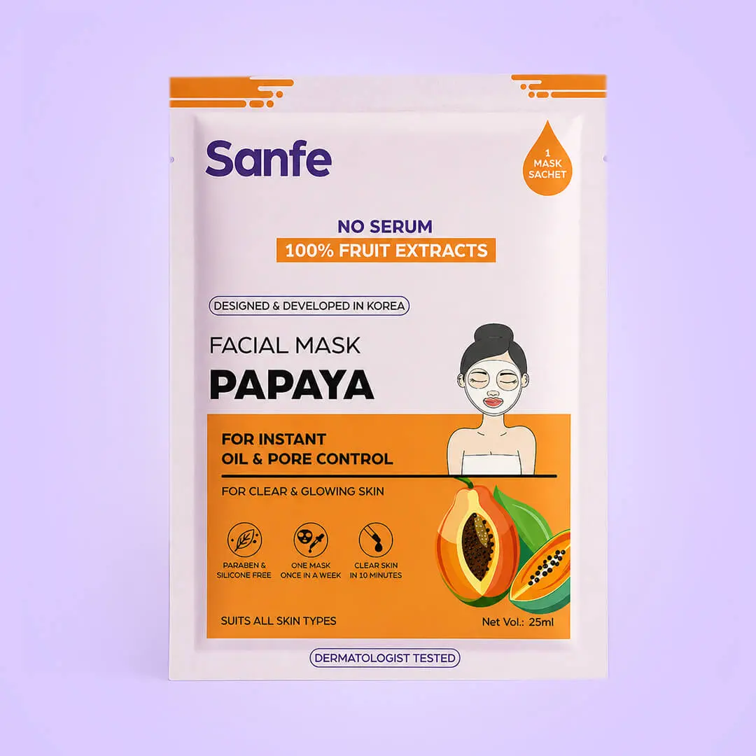 Sanfe Instant Oil Control Papaya Facial Mask 1