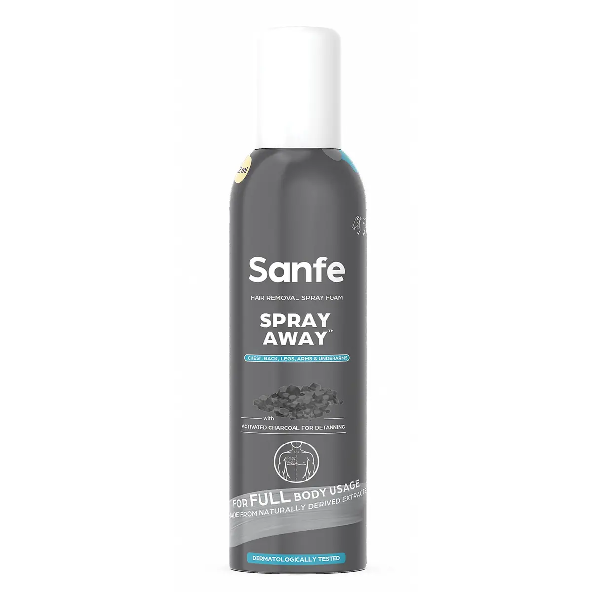 Sanfe Spray Away Hair Removal Spray - Charcoal 1