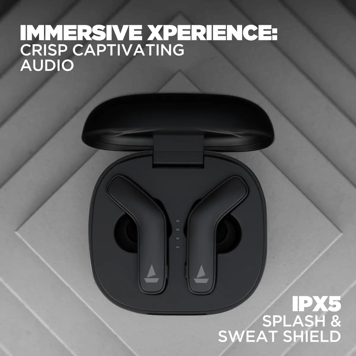 Boat Airdopes 711 | Wireless Gaming Earbuds With Powerful 6Mm Drivers, Upto 50 Hours Playback, 470Mah Charging Case 2