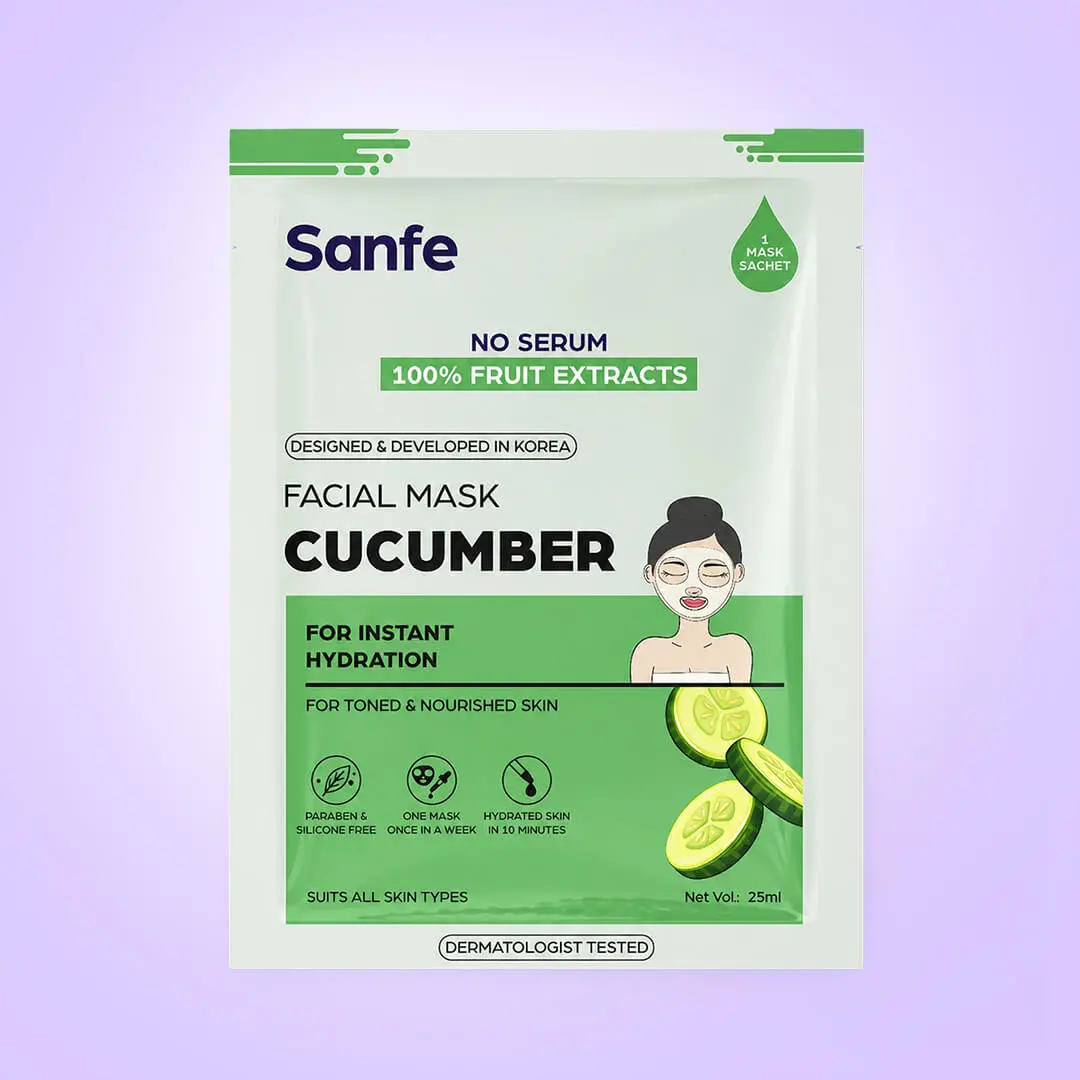 Sanfe Instant Hydration Cucumber Facial Mask 1