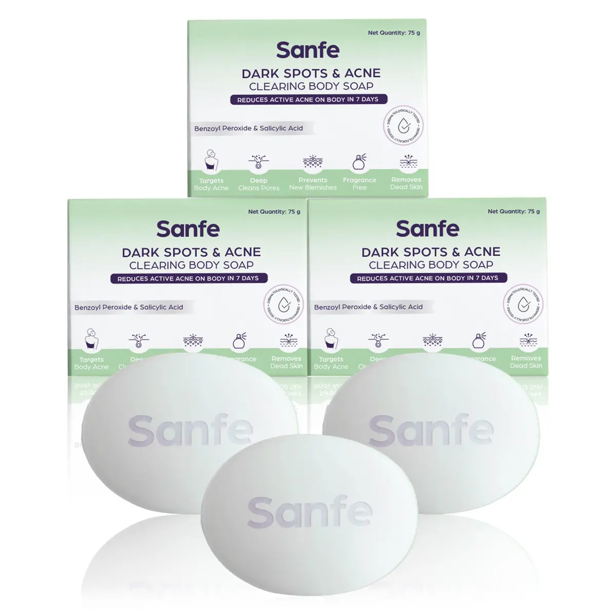 Dark Spots & Acne Clearing Body Soap - Pack Of 3 1