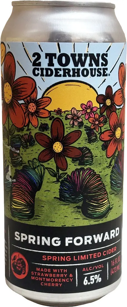 2 Towns Ciderhouse Spring Forward 16Oz Can 1