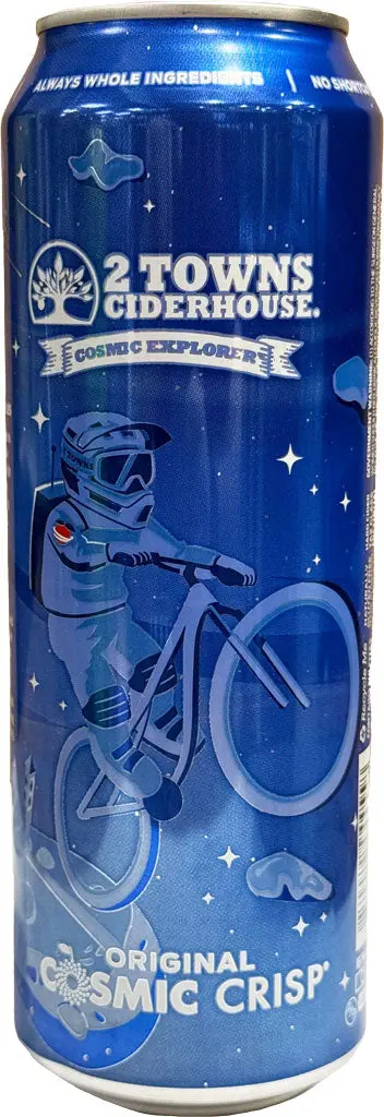 2 Towns Original Cosmic Crisp Cider 19.2Oz Can 1