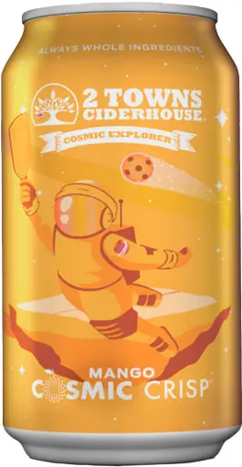 2 Towns Original Mango Crisp Cider 19.2Oz Can 1