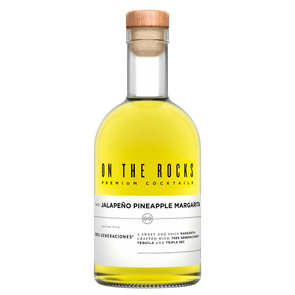 On The Rocks Tres Generaciones Jalapeno Pineapple Margarita 375Ml 1