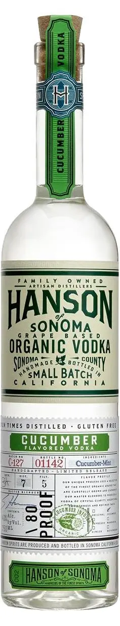 Hanson Organic Cucumber Vodka 750Ml 1