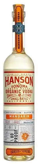 Hanson Organic Mandarin Vodka 750Ml 1
