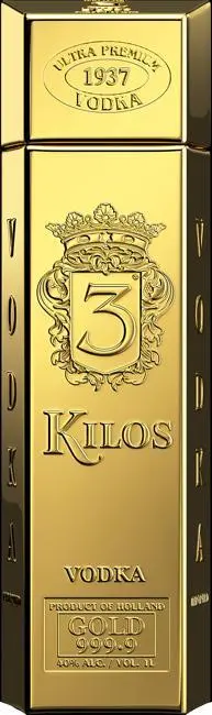 3 Kilos Gold Vodka 750Ml 1