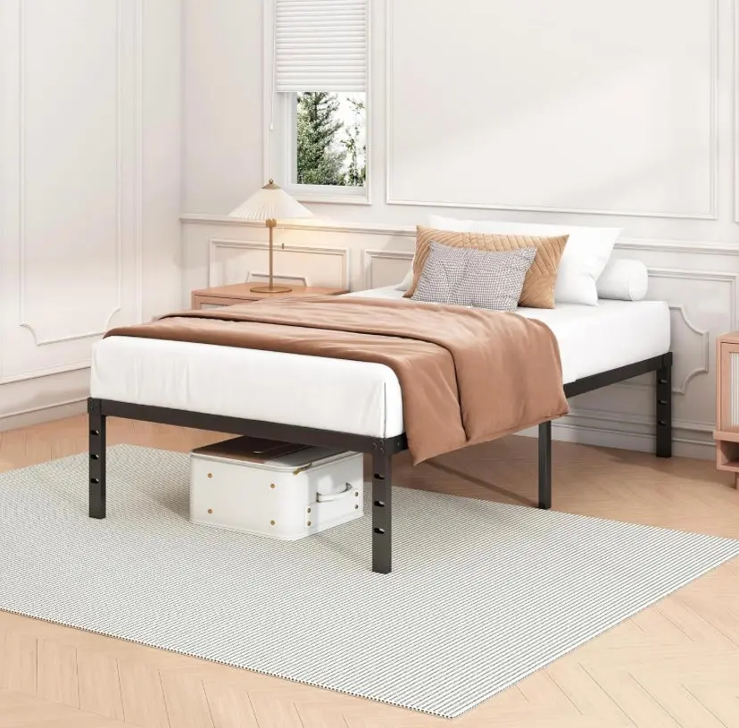 14 Inch Twin Bed Frame - Sturdy Platform Bed Frame Metal Bed 1