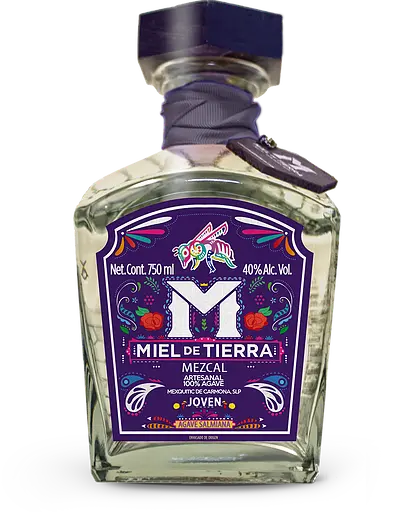 Miel De Tierra Mezcal Salmiana Joven 750Ml 1