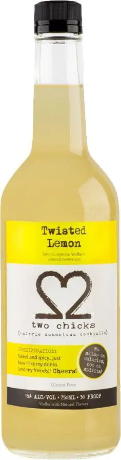 Two Chicks Twisted Lemon Cocktail 30 Proof 750Ml 1