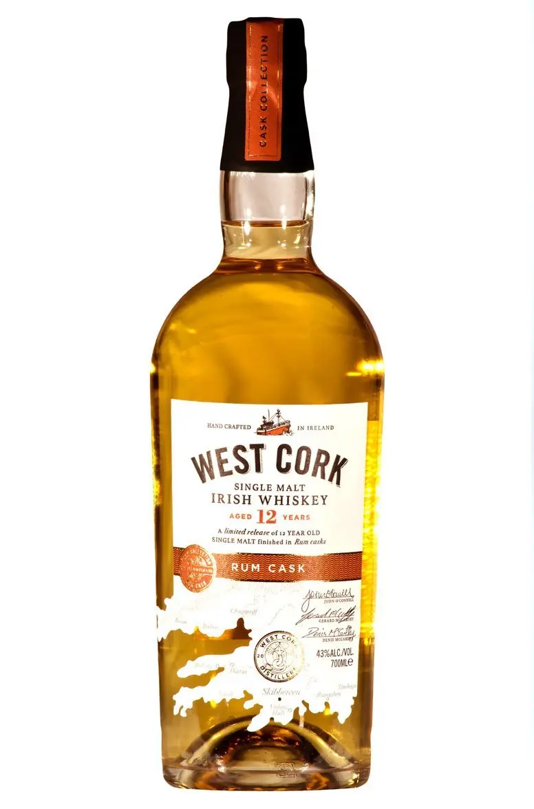 West Cork Single Malt Irish Whiskey Rum Cask Finish 12 Year Old 750Ml 1