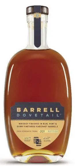 Barrell Dovetail Finished In Rum, Port & Cabernet Barrels 750Ml 1