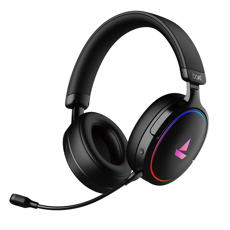 Boat Immortal 300 | Headphone With 50Mm Drivers, 3D Driverless Spatial Audio & Enx™ Technology, Dual Eq Modes And Rgb Lights 1