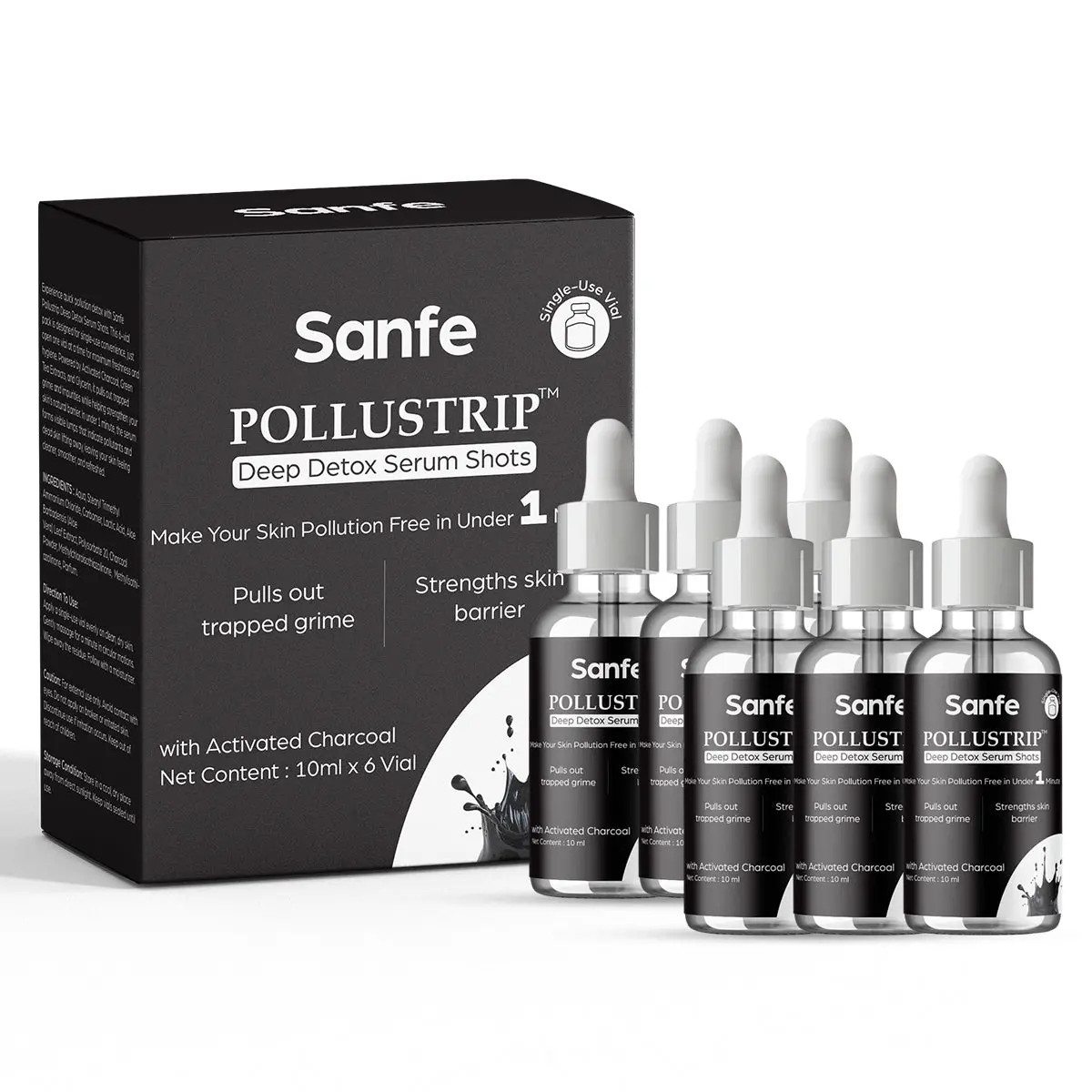 Pollustrip Exfoliating Serum Shots (Pack Of 6) 1