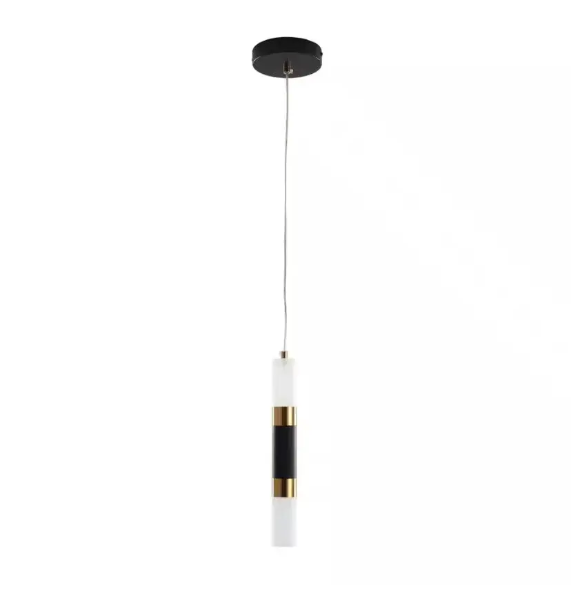 1-Light White Modern Acrylic Integrated Led Pendant Light 1