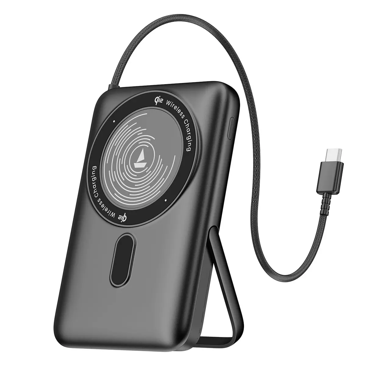 Energyshroom Pb330 Pro Magnacharge | 10000Mah Qi2 Magnetic Wireless Powerbank With 15W Wireless Charging, 22.5W Wired Fast Charging & Foldable Stand 1