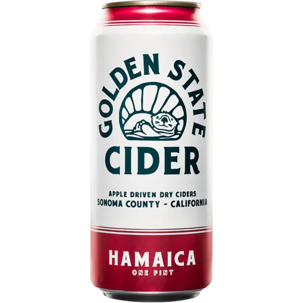Golden State Jamaica Hibiscus Cider 16Oz 4Pk Cans 1