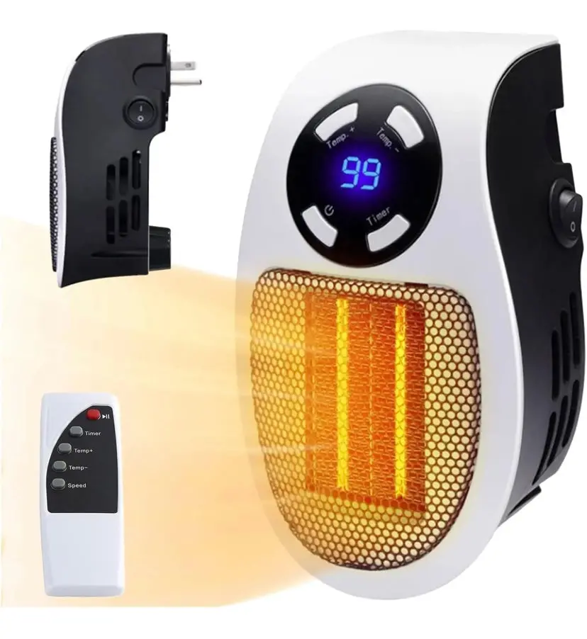 Alpha Heater, 2023 Upgrade Ceramic Alpha Heater Plug In Wall 500W 1