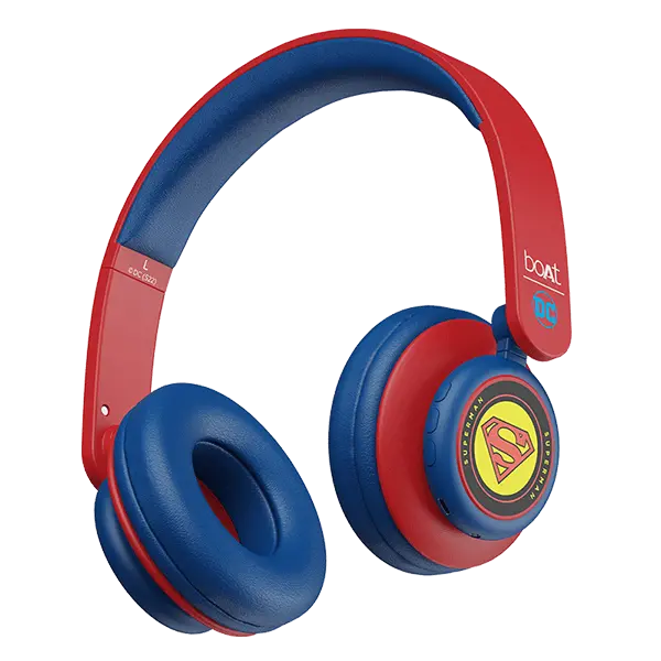 Boat Rockerz 450 Superman Dc Edition | Wireless Bluetooth Headphone With 40Mm Dynamic Drivers, Upto 15 Hours Playback, Adaptive Headband 1