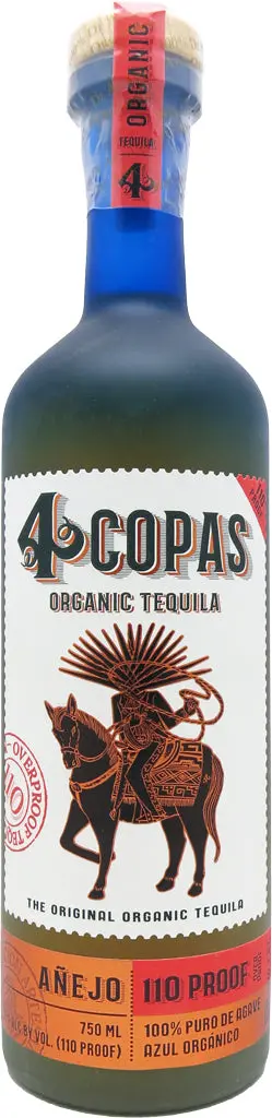 4 Copas Anejo Tequila 110 Poof 750Ml 1