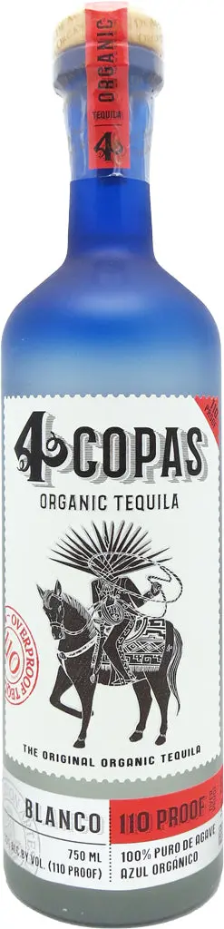 4 Copas Blanco Tequila 110 Proof 750Ml 1