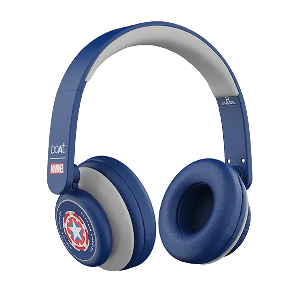 Boat Rockerz 450 Captain America Marvel Edition | Bluetooth Headphones With 40Mm Audio Drivers, 15H Playback, Voice Assistant, Dual Connectivity 1