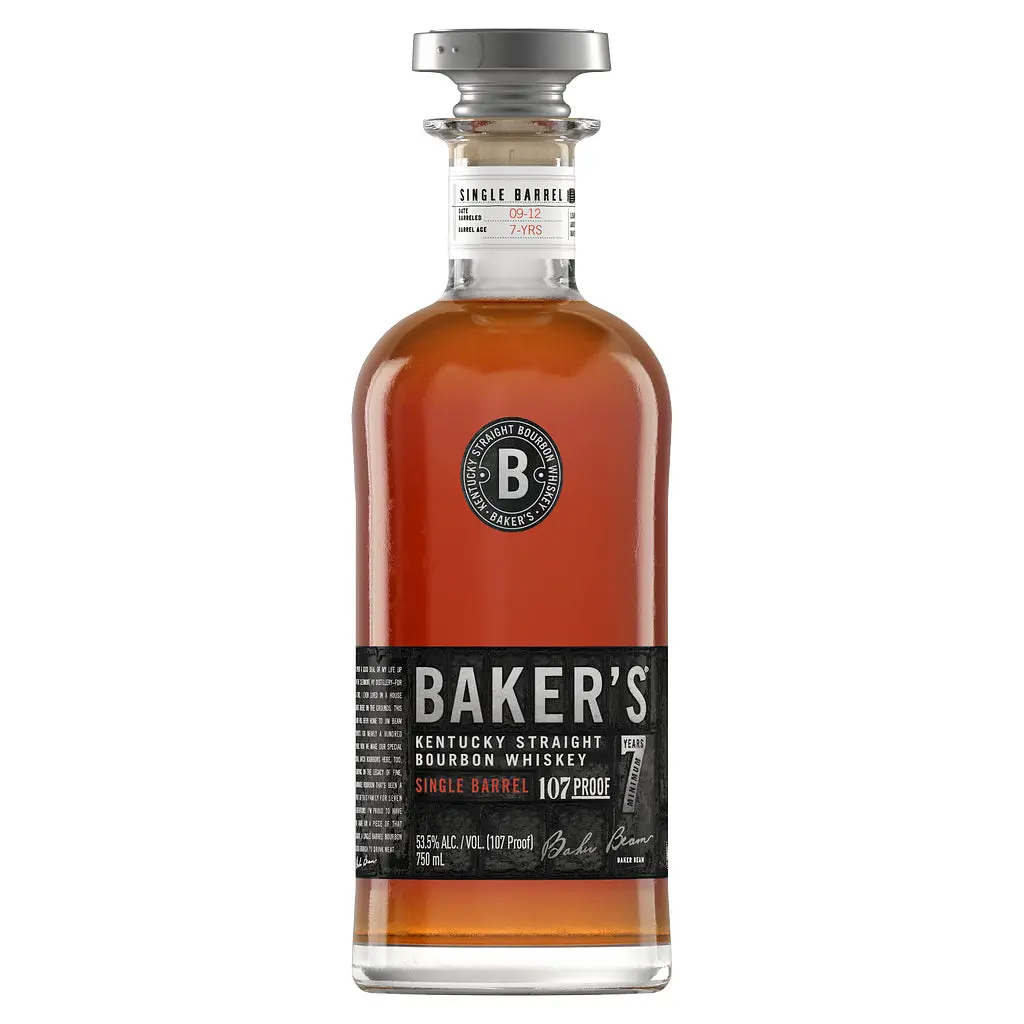 Baker's Bourbon Single Barrel Kentucky Bourbon 7 Year Old 107 Proof 750Ml 1