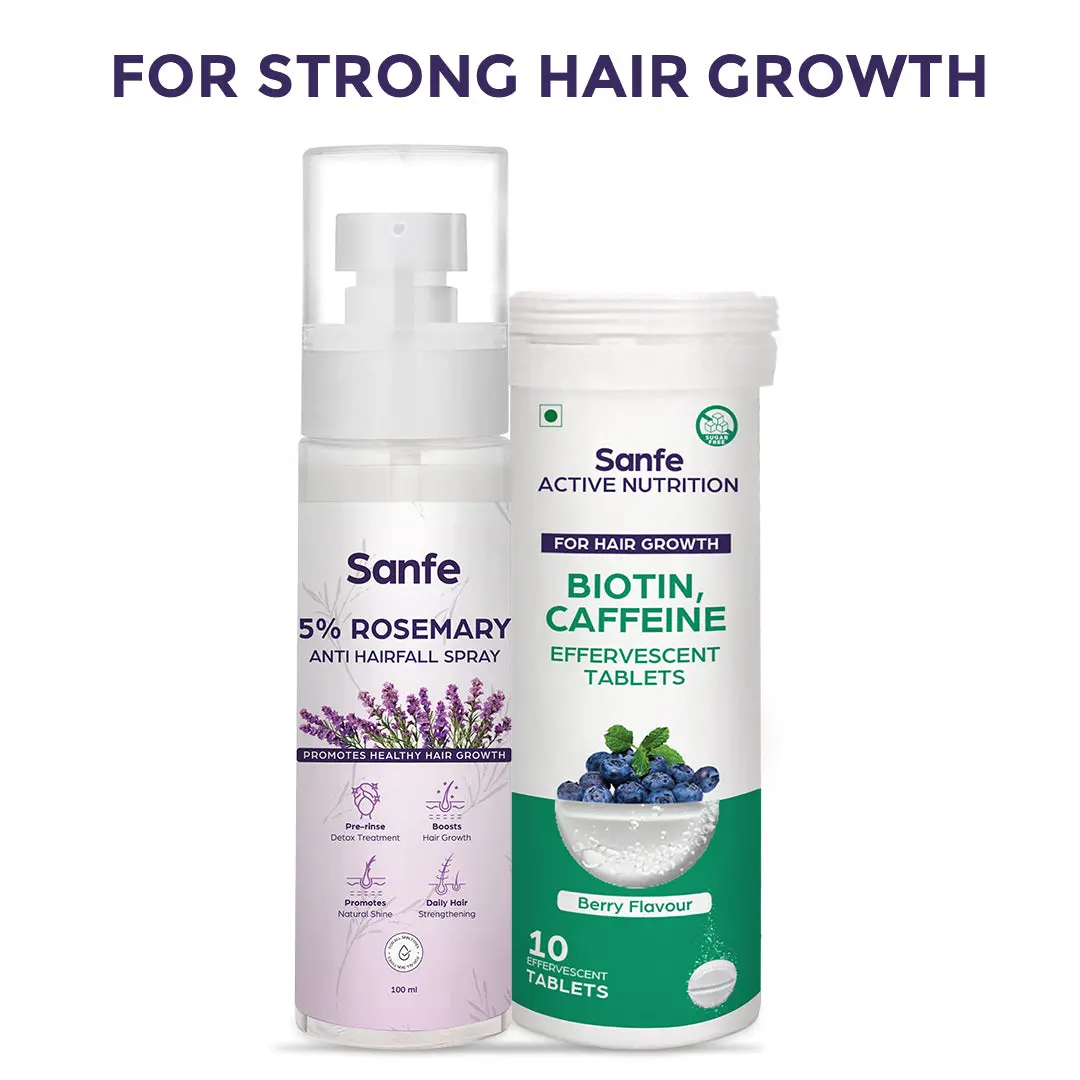 Sanfe Hair Growth Combo - Bioten Tablets + Rosemary Spray 1