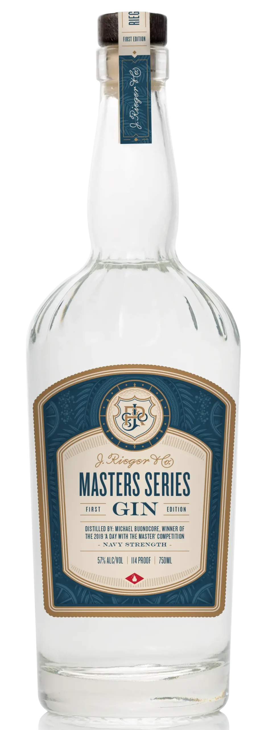 Rieger's Master's Series Navy Strength Gin 750Ml 1