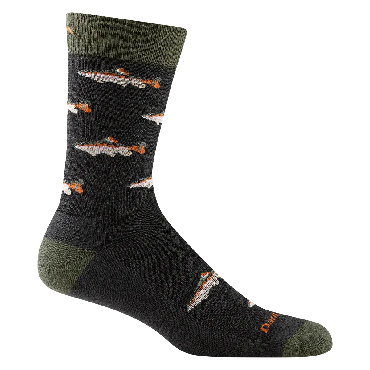 Men's Spey Fly Crew Lightweight Lifestyle Socks 1